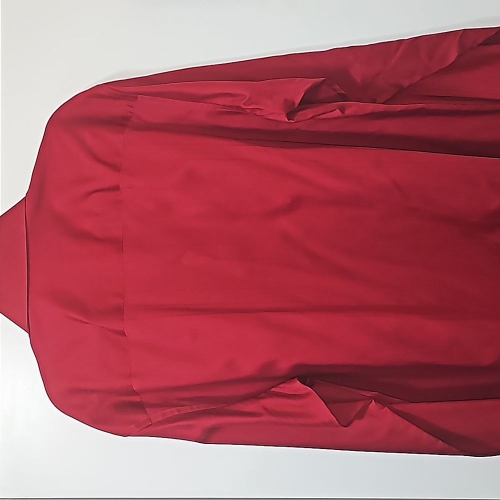 Maroon dress shirt for men's XL regular fit size 17 1/2  36-37. Navy blue slacks